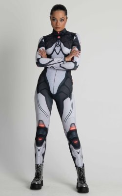 Droid Costume, Festival Outfit, Cosplay Costume for Women: Unleash Your Inner Robot with Our Futuristic Droid Costume