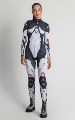 Droid Costume, Festival Outfit, Cosplay Costume for Women: Unleash Your Inner Robot with Our Futuristic Droid Costume