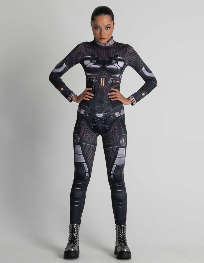 Cyberpunk Clothing, Festival Wear Droid Costume, Cosplay Costume women