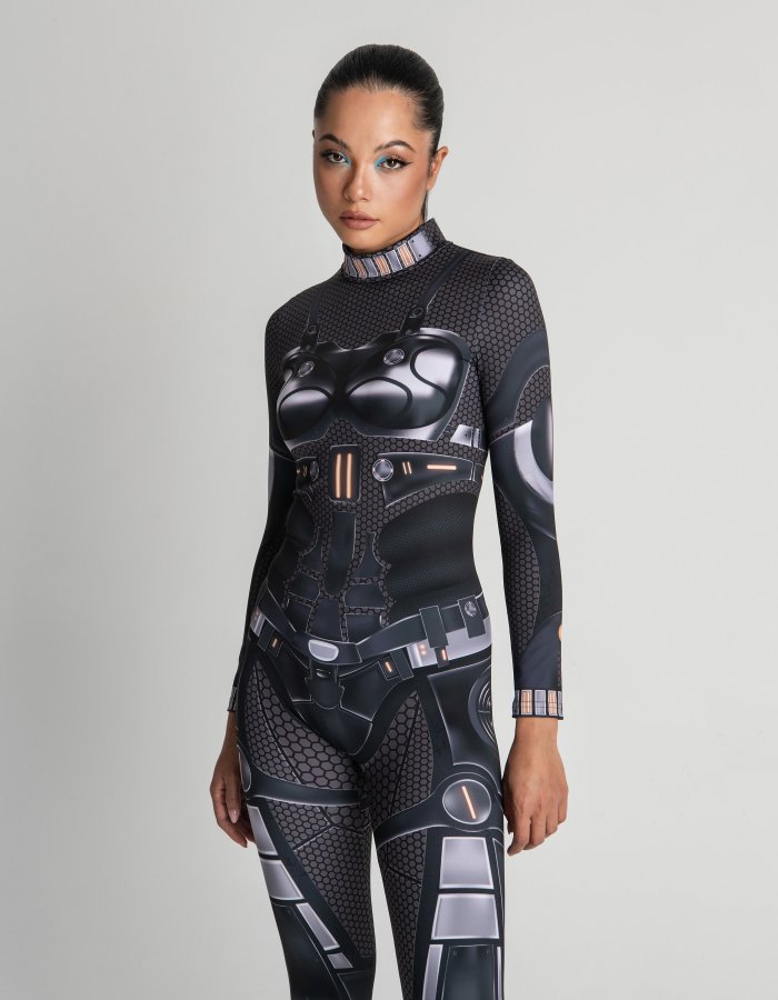 Cyberpunk Clothing, Festival Wear Droid Costume, Cosplay Costume women