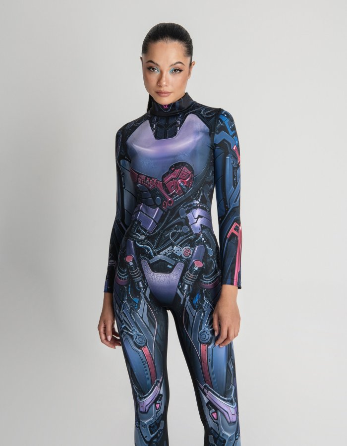 Cosplay Cyborg Armor Costume, Robot Bodysuit - Unleash Your Inner Machine! Sci-Fi Cosplay
